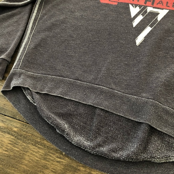 Trunk Ltd Size Small Gray Van Halen Rock Band Sweatshirt Top VH Graphic Pullover - Picture 3 of 7